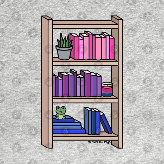 Bisexual Pride Bookcase by scrambledpegs